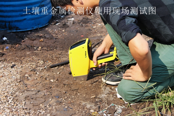 土壤重金属检测仪使用现场测试图